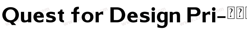 Quest for Design Pri字体转换
